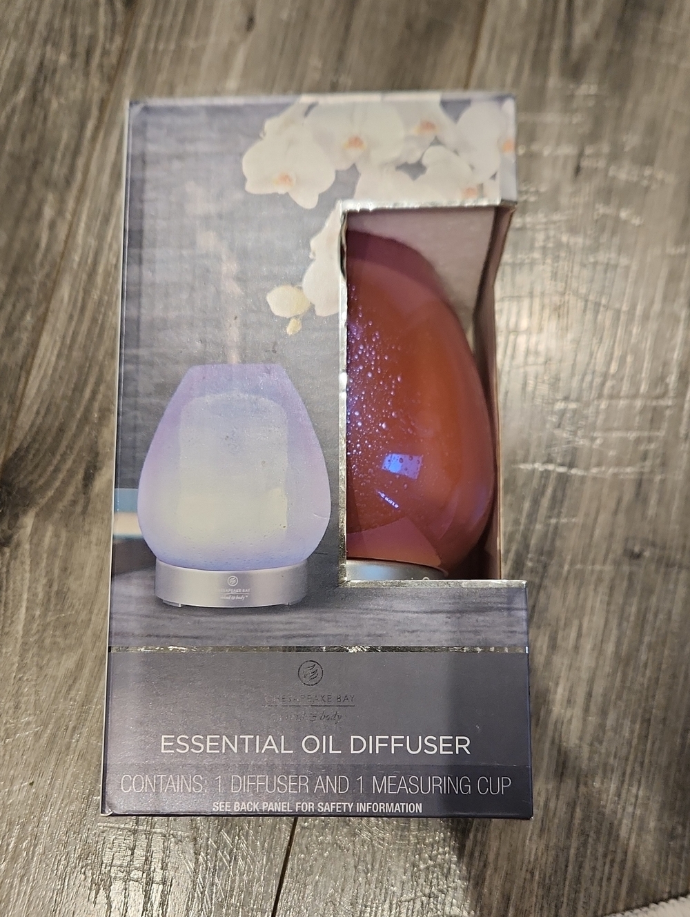 NIB Chesapeake Bay Pink Glass Essential Oil Diffuser